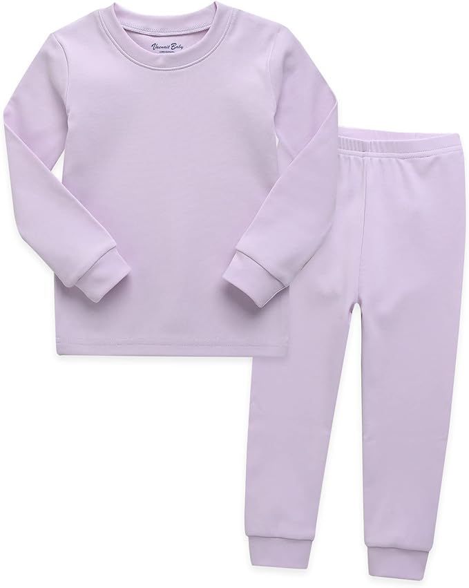 VAENAIT BABY 12M-12Y Kids Boys Girls Toddler Solid Cotton Daily Pajamas Pyjamas Sleepwear Set Bas... | Amazon (US)