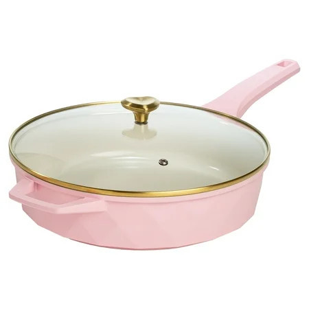 Paris Hilton 4 Quart Cast Aluminum Jumbo Cooker, Pink | Walmart (US)