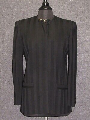CHRISTIAN DIOR Wool Black Striped Woman Jacket SZ M  | eBay | eBay US