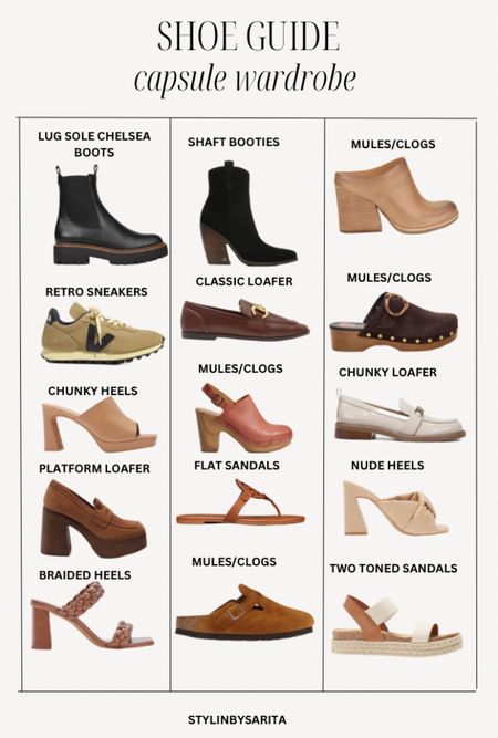 Shoes, shoes capsule, capsule shoes, shoes guide, boots, sandals, flip flops, sneakers

#LTKunder50 #LTKfit #LTKshoecrush