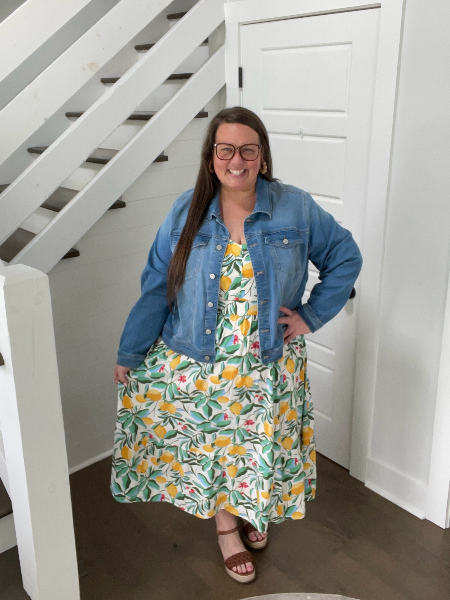 plus size dress with denim jacket paigeandthepopular on LTK