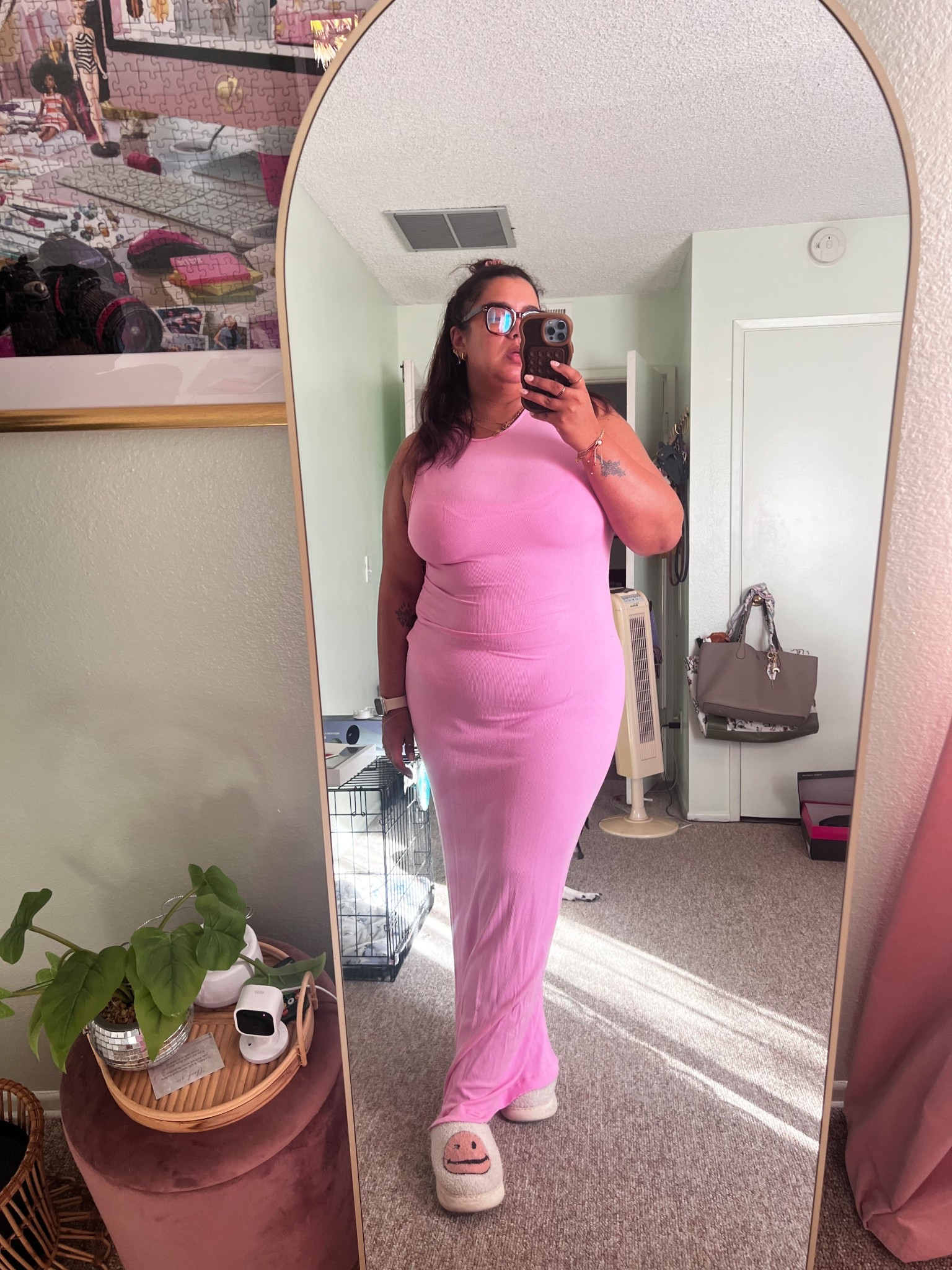 Day 18/31 of shopping my closet! Just a day at home buy make it cute! The skim dresses are always a good idea. 

#LTKFindsUnder100 #LTKdayinmylife #LTKMidsize