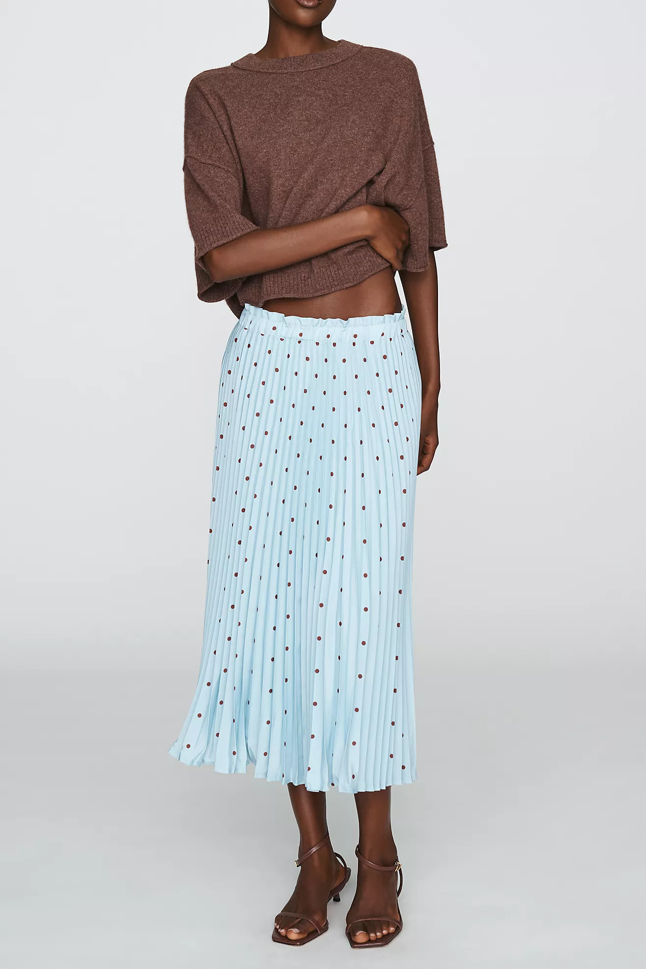 Valerie Pleated Midi Skirt by Maeve | Anthropologie (US)