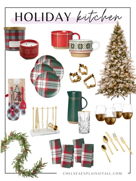 The cutest holiday decor from target and wayfair! Some major Black Friday deals are already happening. Love the plaid dining sets, the gorgeous mugs and candles and that Christmas tree 😍😍 #targethome #holidayhome #holidaydecor 

#LTKhome #LTKHoliday #LTKsalealert