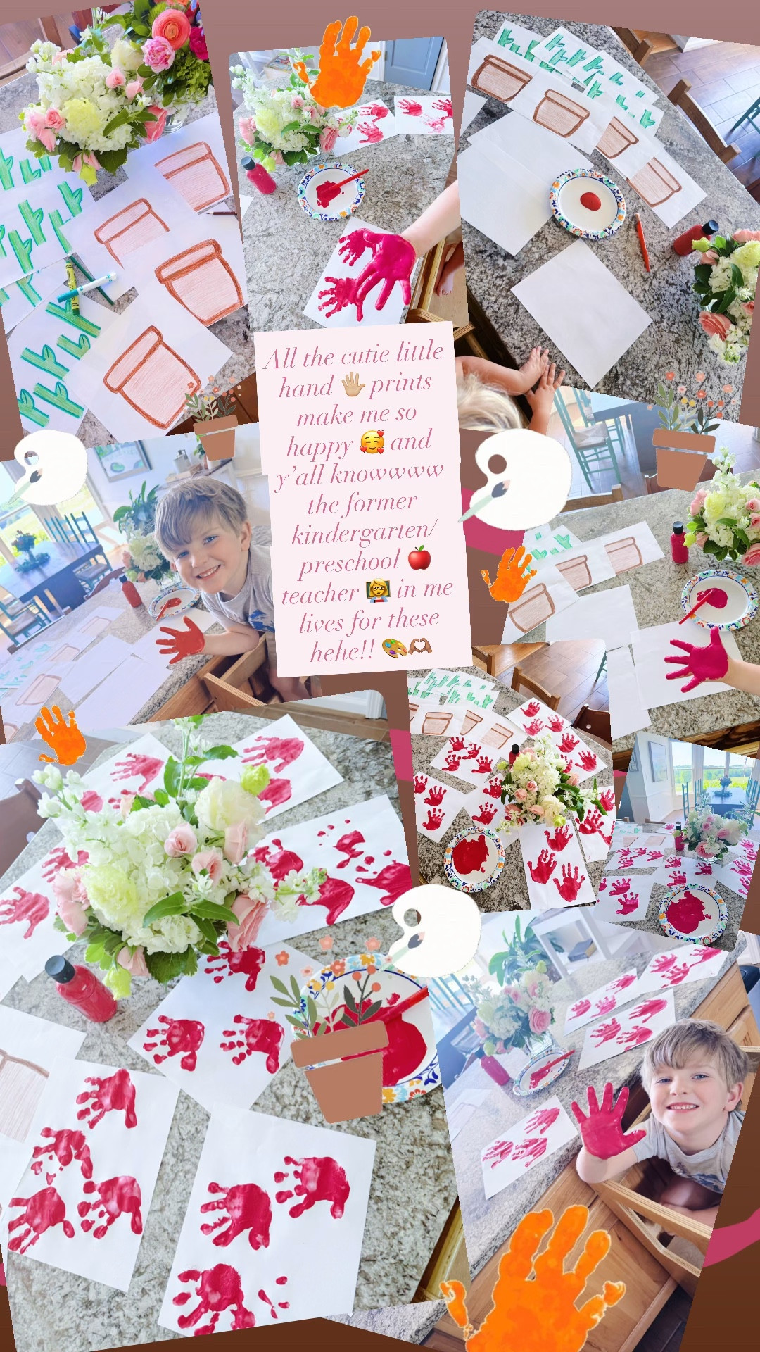 All the cutie little hand 🖐🏼 prints make me so happy 🥰 and y’all knowwww the former kindergarten/preschool 🍎 teacher 👩‍🏫 in me lives for these hehe!! 🎨🫶🏽

#LTKKids #LTKMothersDay