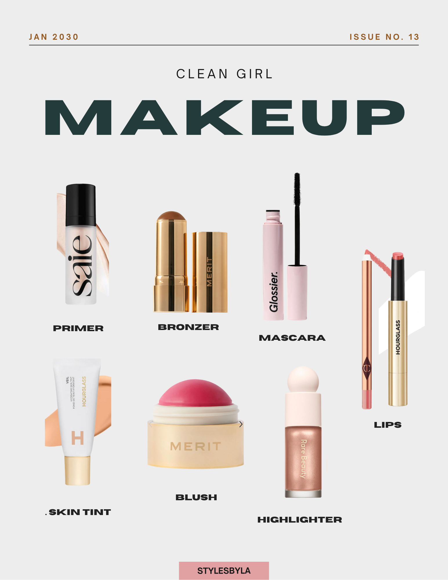 Summer Clean Girl Makeup edit 
-dewy skin makeup products, sephora makeup, hourglass, bronzer, blush, saie dewy skin, skin tint, highlighter, 

 #LTKSummerEdit #LTKFindsUnder100 #LTKBeauty