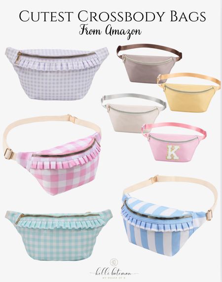 Ok these are the CUTEST cross body bags aka Fanny packs I’ve ever seen! The ruffles, colors and patterns are so darling! Perfect for a little girlie or any age in my opinion. 🤩 These are all from Amazon. 

#LTKItBag #LTKStyleTip #LTKTravel