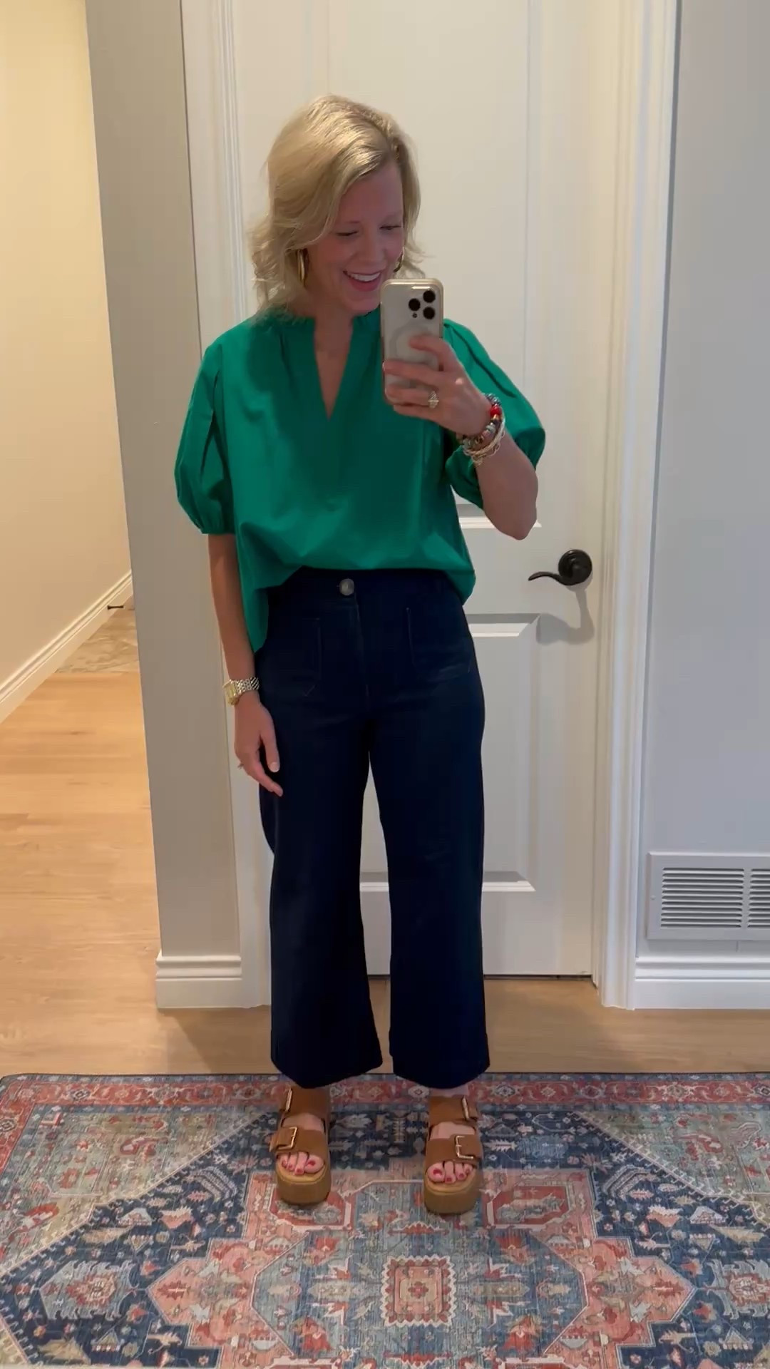 My favorite cropped jeans are on sale this weekend! I literally have dark wash, lighter wash and white and love them all. The denim fit true to size. I go up one size in the white. Love the green top as well!

#LTKSaleAlert #LTKSpringSale #LTKWatchNow