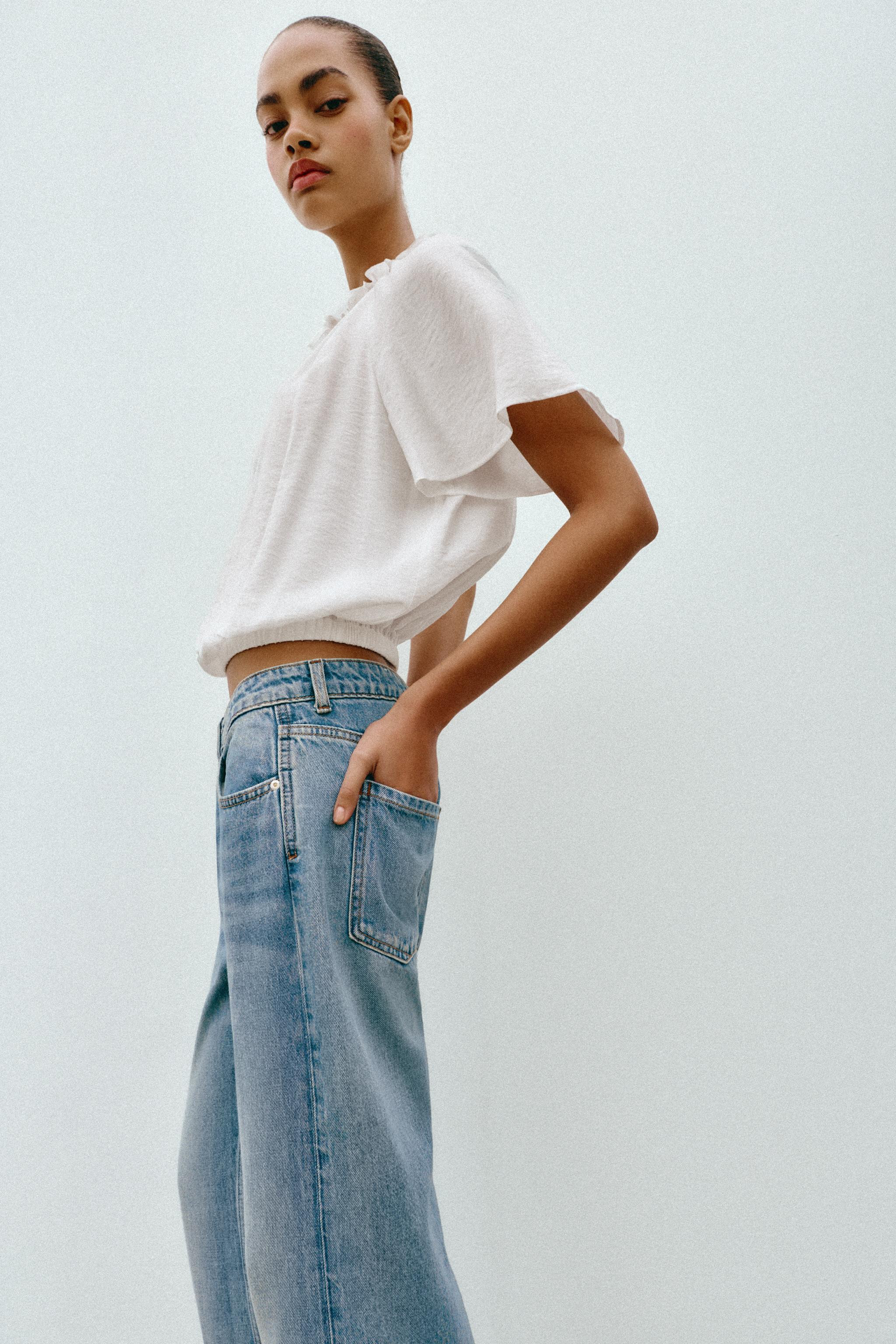 RUFFLED ROMANTIC BLOUSE | Zara US