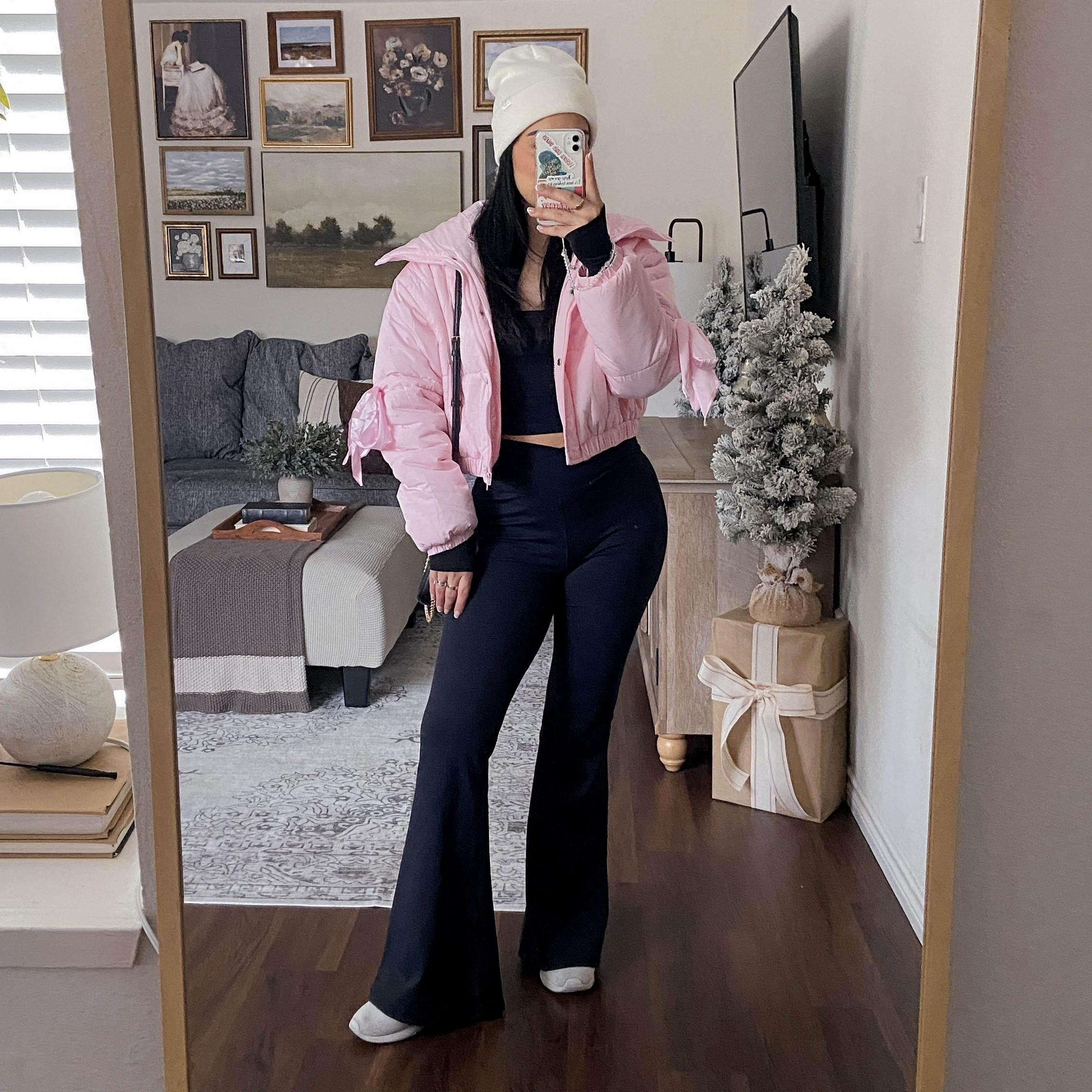 I’m wearing both the top and the bottoms in a size medium and both fit true to size. Both have buttery soft fabric with stretch. The opacity is great on both. I’m wearing the puffer jacket in a size large and it fits like a medium in my opinion  

🏷️: casual Valentine’s Day outfit, casual galentine’s day outfit, Valentine outfit ideas, subtle Valentine’s Day outfit, workout outfit, workout clothes, workout apparel, athleisure 


#LTKStyleTip #LTKSeasonal #LTKFitness