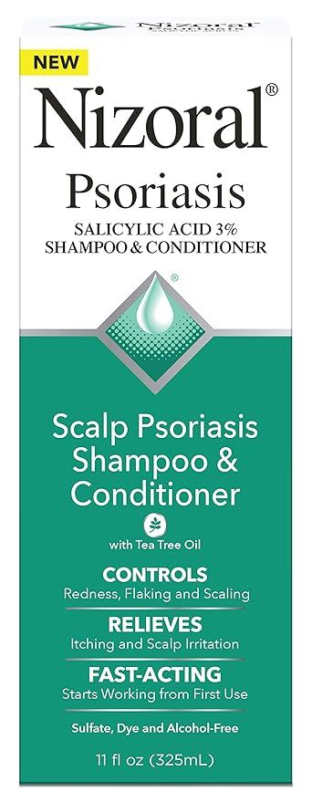 Amazon.com : Nizoral Scalp Psoriasis Shampoo & Conditioner, 11 Ounce : Health & Household | Amazon (US)