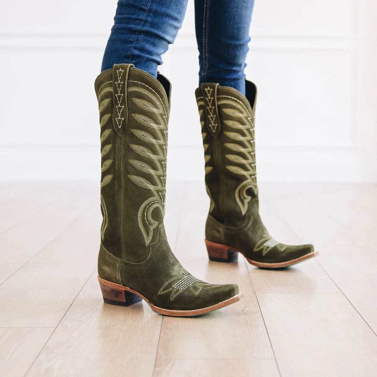 Squash Blossom - Olive Suede | Lane Boots