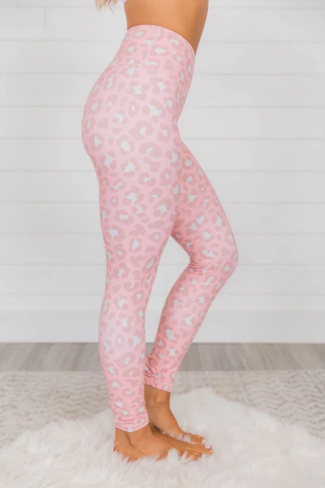 Run To You Animal Print Pink Leggings | The Pink Lily Boutique