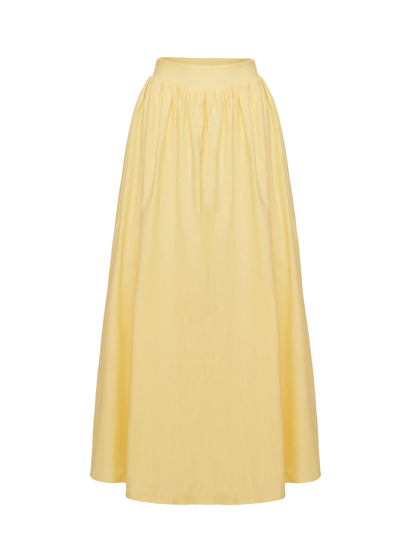 Valerio Maxi Skirt Yellow | Princess Polly US