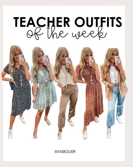 Teacher outfits of the week! 

| middle school teacher | work outfit | teacher style | teacher fashion | classroom fashion | fall outfit 

#LTKworkwear #LTKSeasonal #LTKfindsunder100