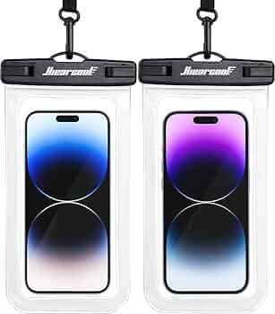 Hiearcool Clear Waterproof Phone Pouch for iPhone 14/13/12/11 Pro Max - Up to 8.3" Kayak Accessor... | Amazon (US)