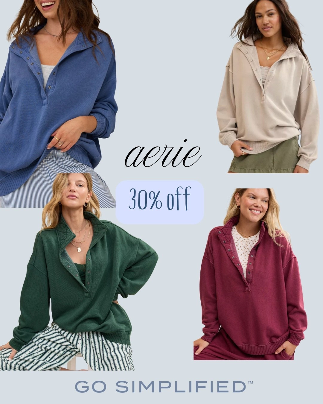 Putting these in my cart, 30% off of these and all Aerie fall sweaters! 


#LTKcanada #LTKstyletip #LTKsale