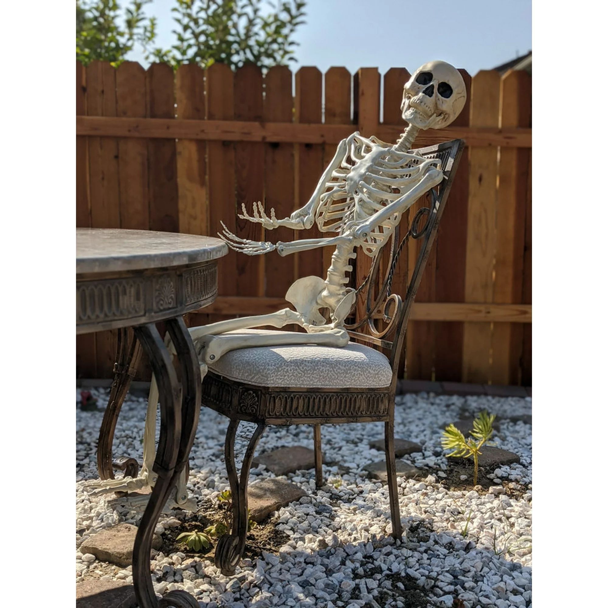 Way to Celebrate Halloween Hanging Posable Skeleton Decoration, 5' | Walmart (US)