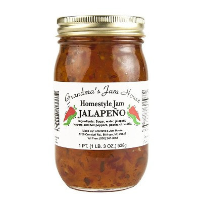 Grandma's Jam House All Natural USA Made Homestyle Jalapeno Jam, 19 oz | Target