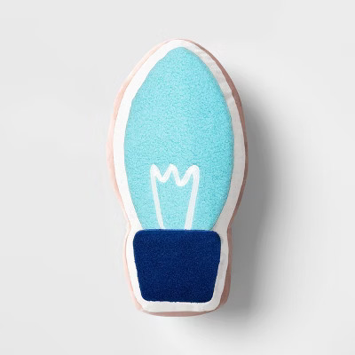 20"x10" Reversible Christmas Light Bulb Novelty Throw Pillow Red/Blue - Wondershop™ | Target