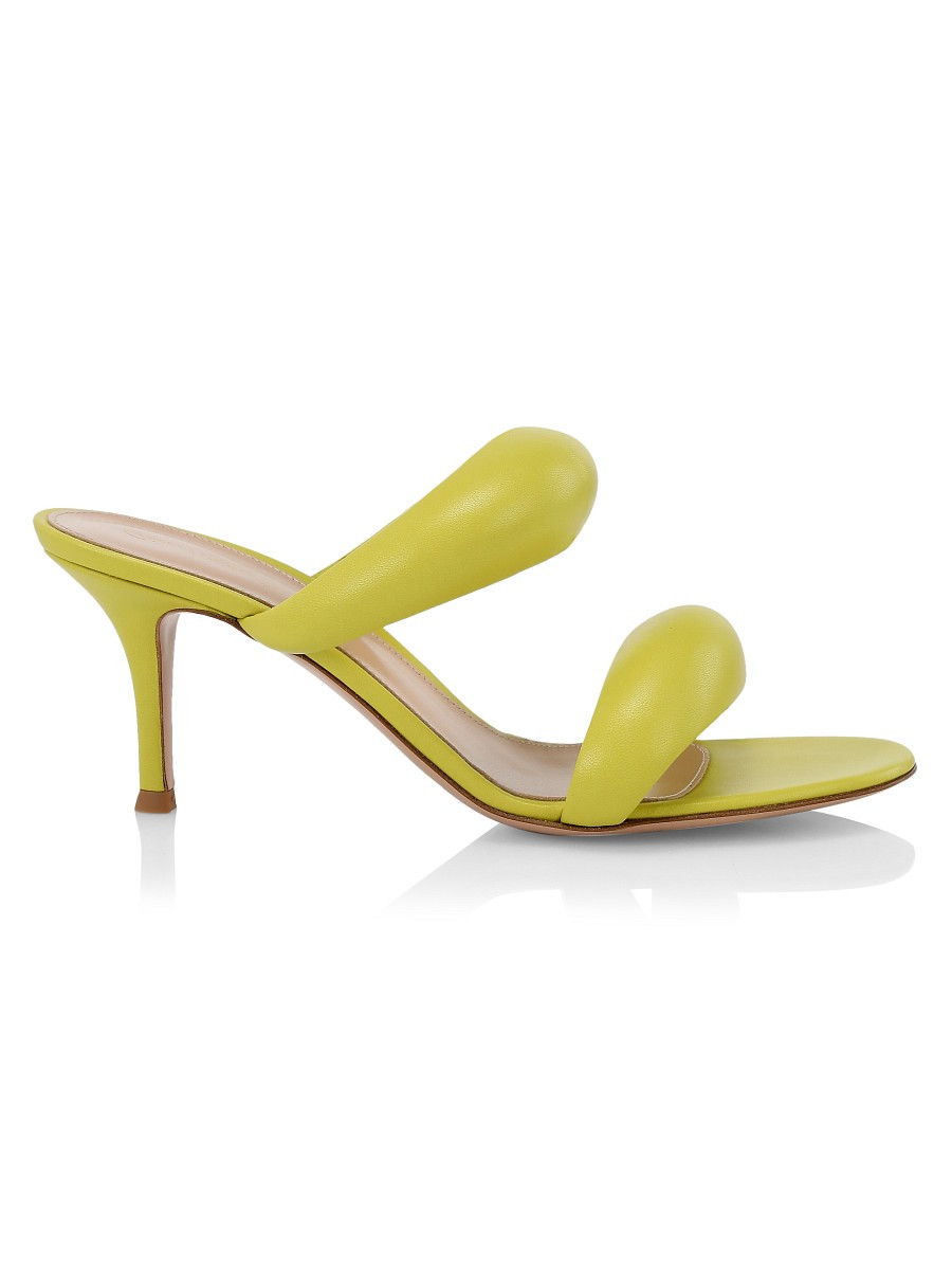 Gianvito Rossi Women's Leather Mule Sandals - Cider - Size 36 (6) | Saks Fifth Avenue OFF 5TH