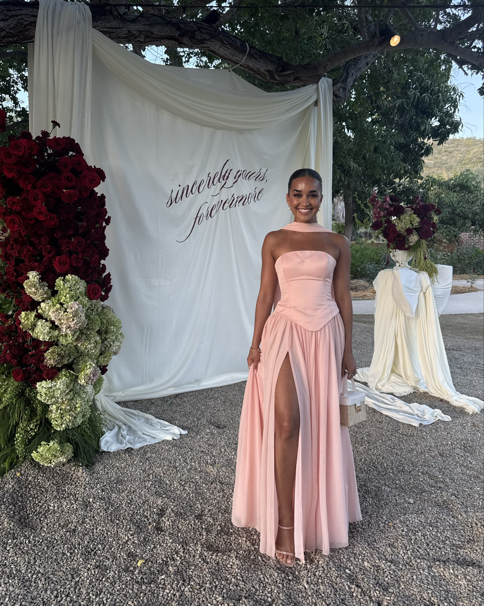 the most perfect baby pink wedding guest dress 💕#weddingguestdress#misscircle#dresses