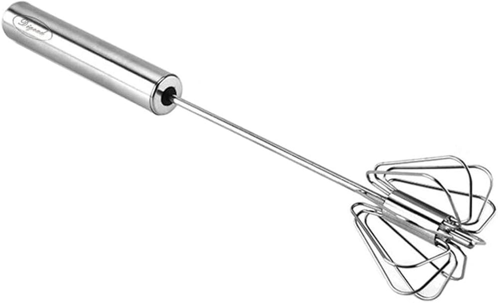 Stainless Steel Egg Whisk, Hand Push Rotary Whisk Blender, Versatile Milk Frother, Hand Push Mixe... | Amazon (US)