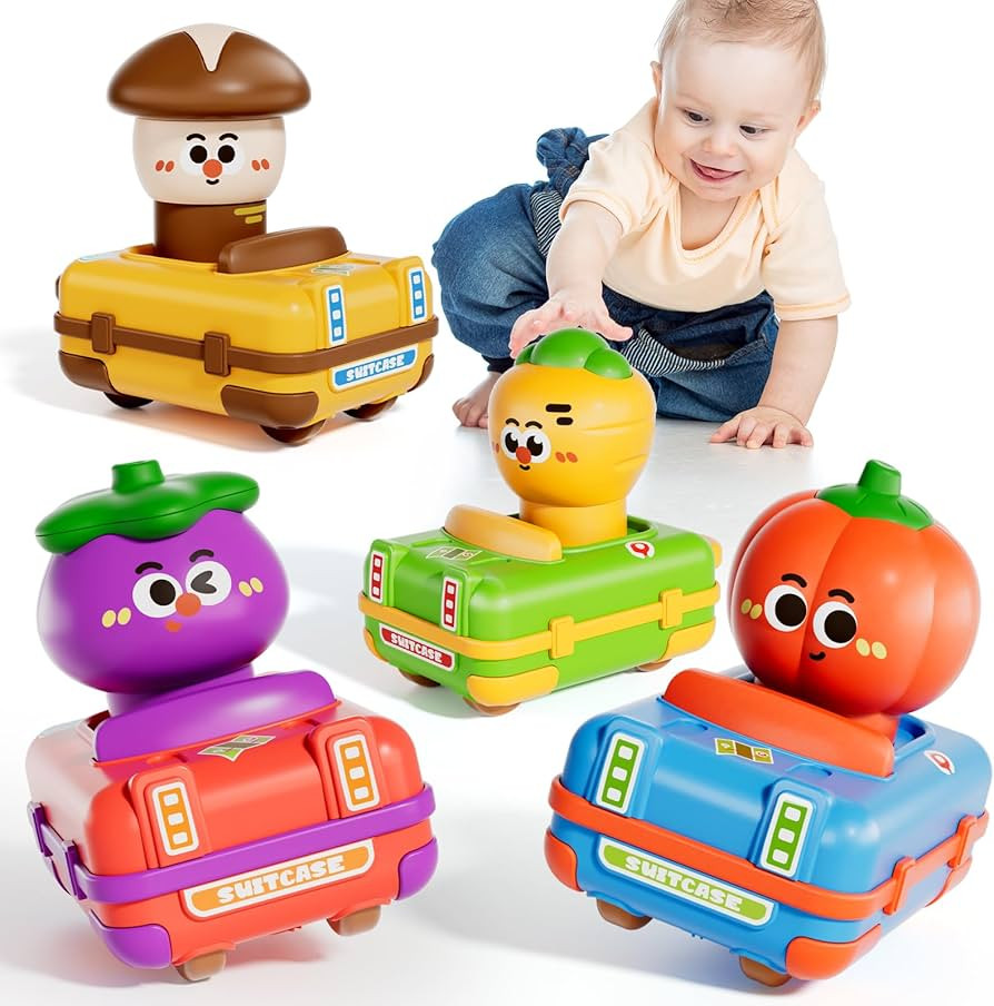 ALASOU Vegetable Car Toys for 1 2 Year Old Boy|Baby Toys 12-18 Months|1 2 Year Old Boy Birthday G... | Amazon (US)