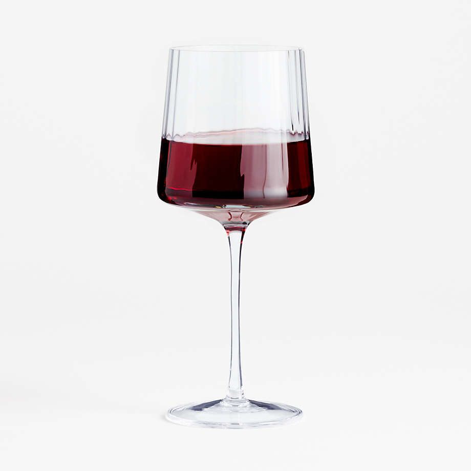 Ezra Optic Wine Glasses | Crate and Barrel | Crate & Barrel