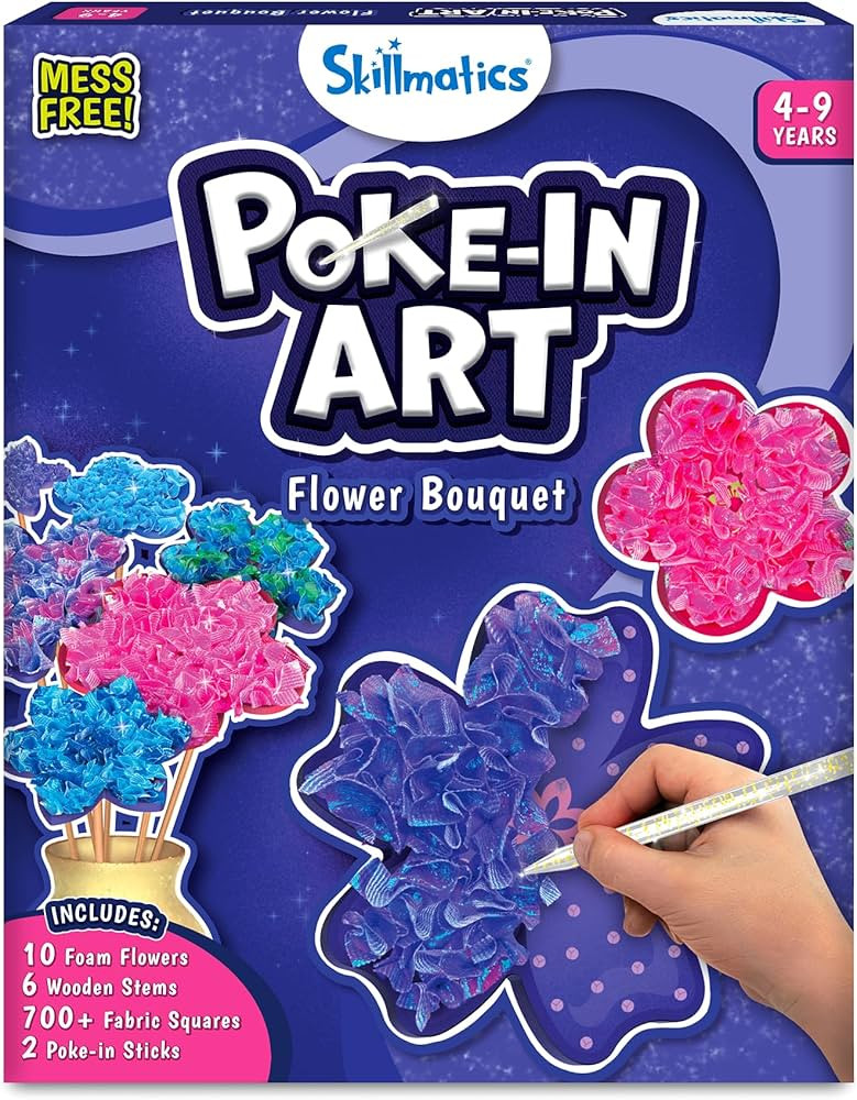 Skillmatics Art & Craft Activity - Poke-in Art Flower Bouquet, Mess-Free Art for Kids, Craft Kits... | Amazon (US)