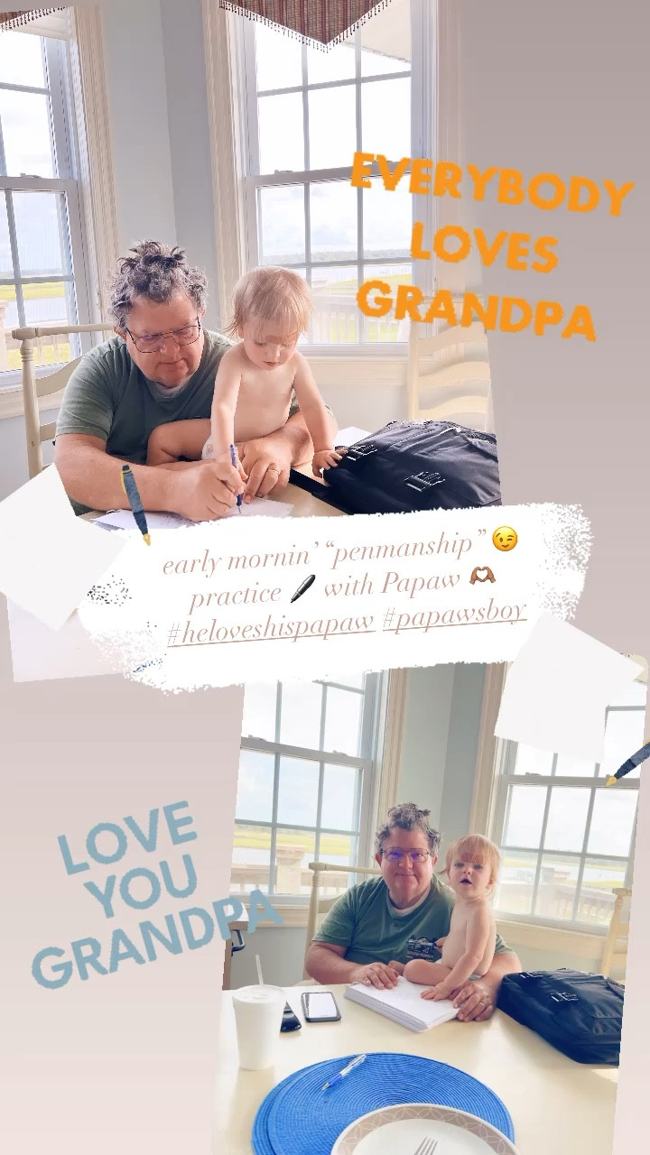 early mornin’ “penmanship” 😉 practice 🖊 with Papaw 🫶🏽
#heloveshispapaw #papawsboy

#LTKfamily #LTKbaby #LTKtravel