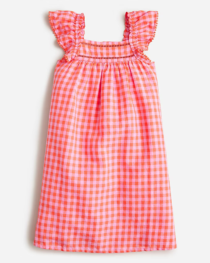 Girls' promenade dress in linen-cotton blend | J. Crew US