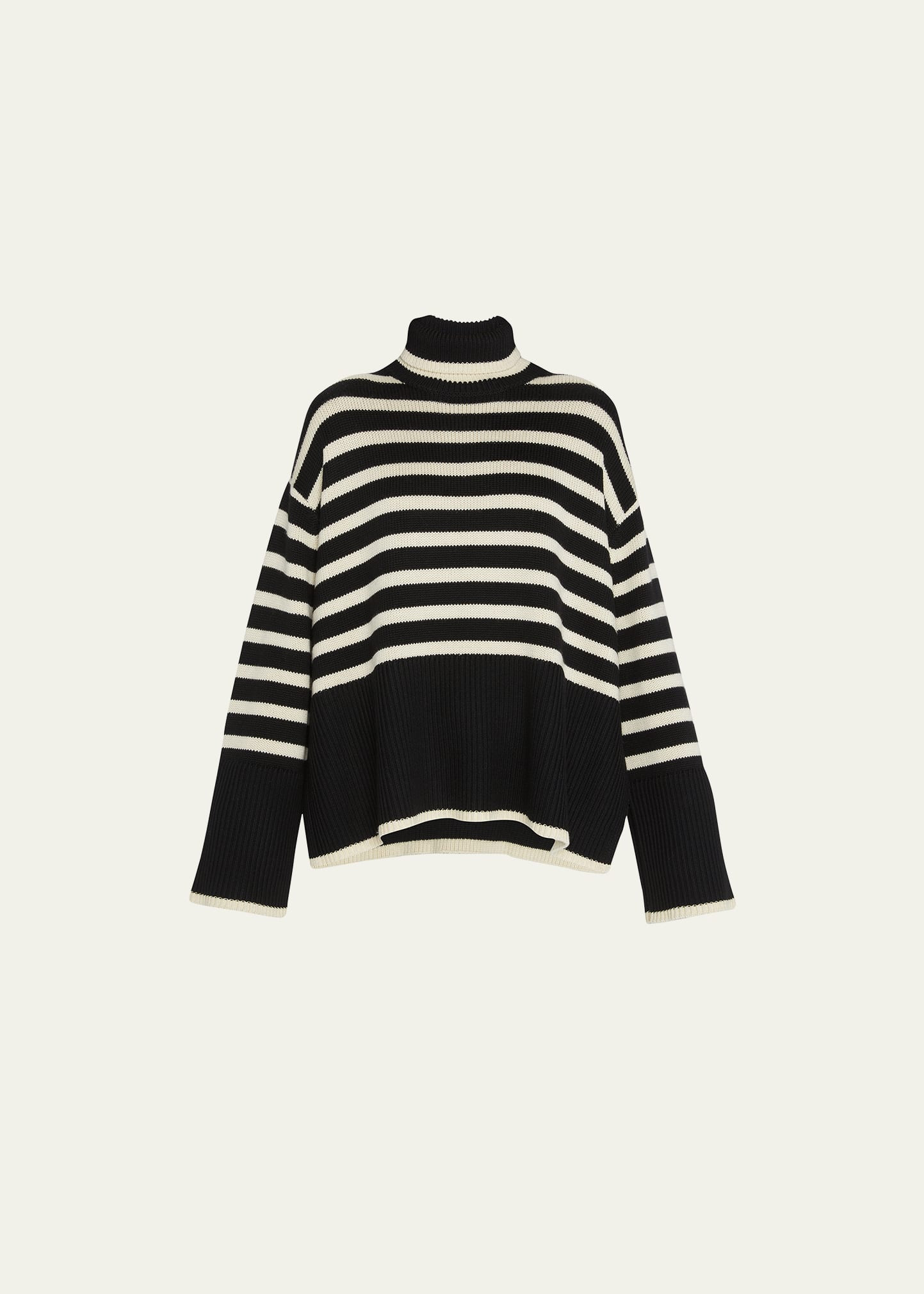 Toteme Signature Stripe Wool Turtleneck | Bergdorf Goodman