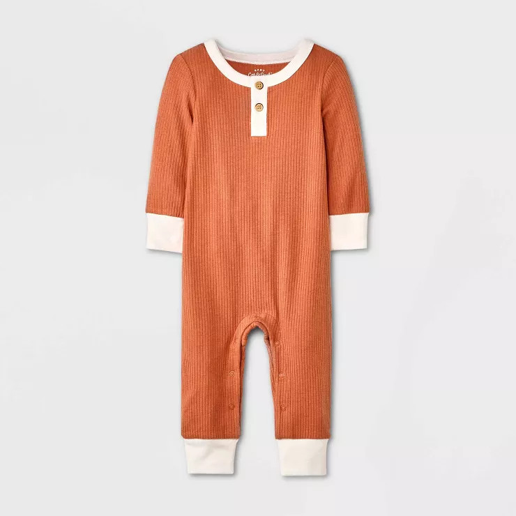 Baby Boys' Long Sleeve Romper - Cat & Jack™ | Target