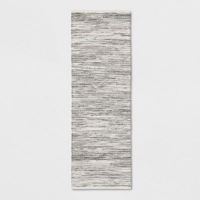 2'4"X7' Striped Metallic Woven Accent Rug Gray - Project 62™ | Target
