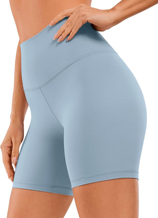 CRZ YOGA Womens Butterluxe Biker Shorts 2.5'' / 4'' / 6'' / 8'' - High Waisted Booty Workout Voll... | Amazon (US)