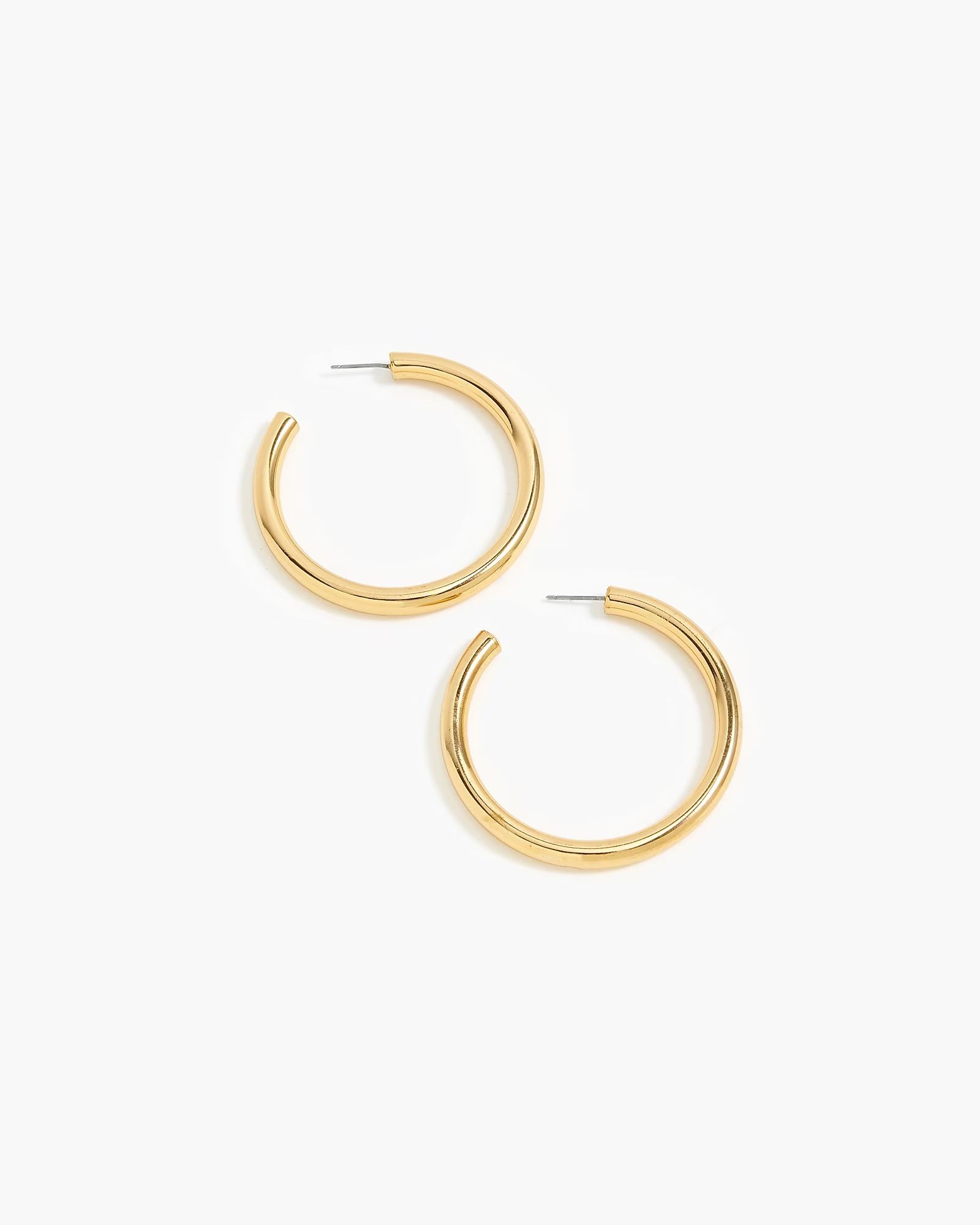 Gold hoop earrings | J.Crew US