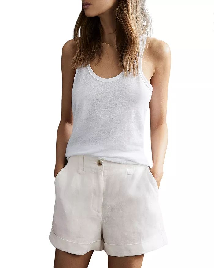 Demi Garment Dyed Linen Shorts | Bloomingdale's (US)