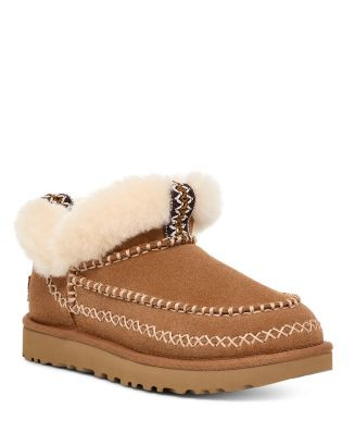 UGG® Women's Classic Ultra Mini Alpine Booties  | Bloomingdale's Shoes | Bloomingdale's (US)