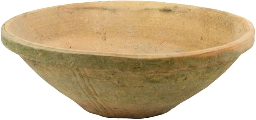 HomArt Rustic Terra Cotta Bowl, Medium, Antique Red, 1-Count | Amazon (US)