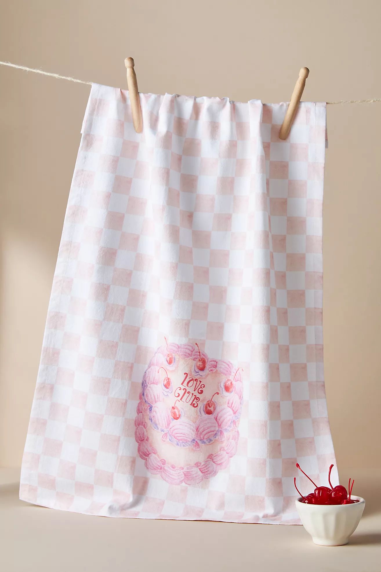 Stephanie Tara Love Club Dish Towel | Anthropologie (US)