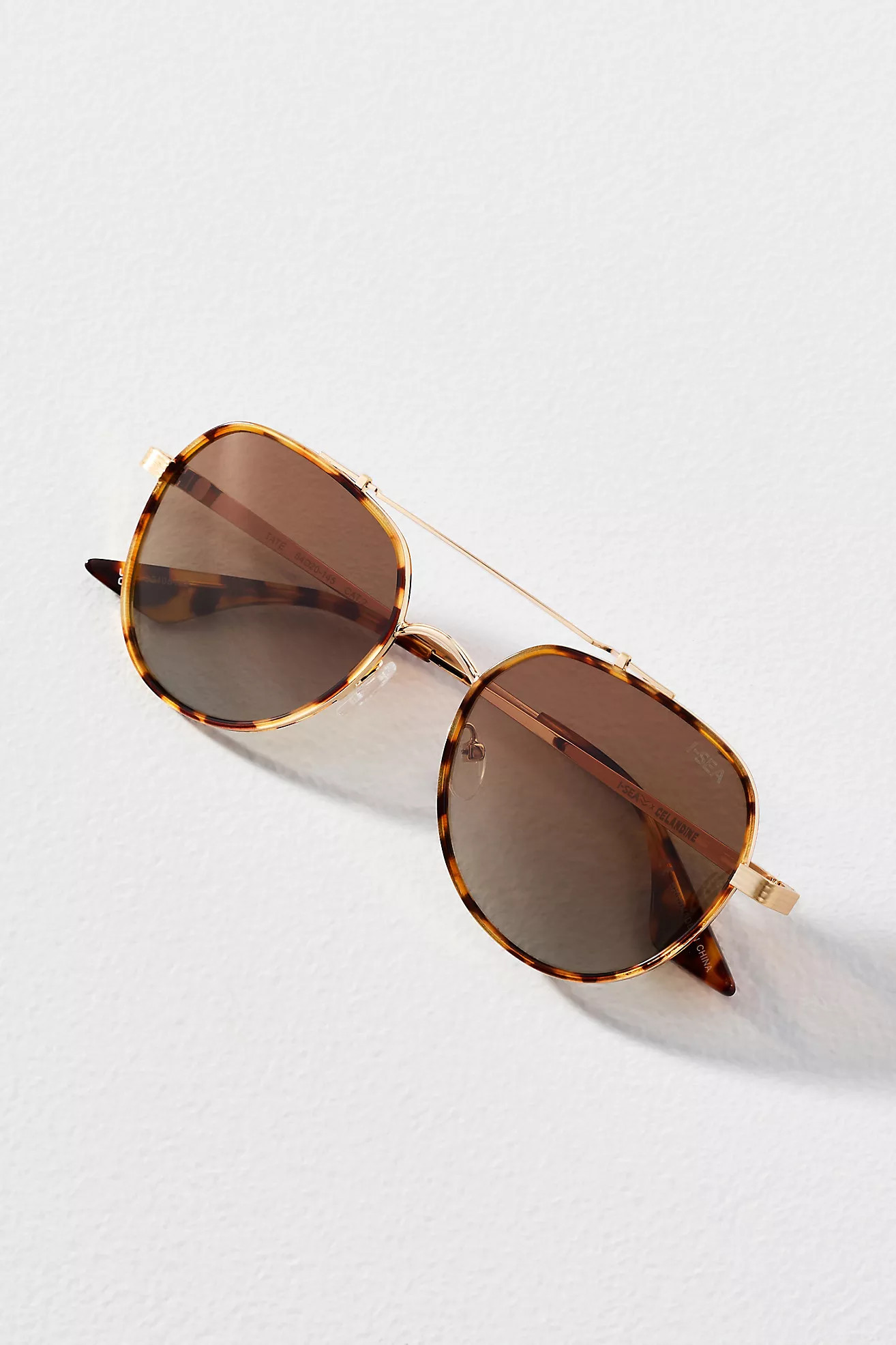 I-SEA Tate Circle Aviator Sunglasses | Anthropologie (US)