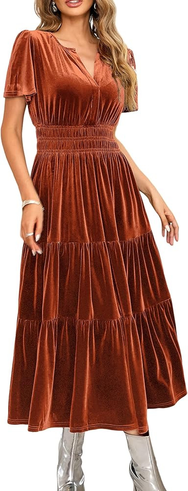 R.Vivimos Vintage A-Line Maxi Dress | Amazon (US)