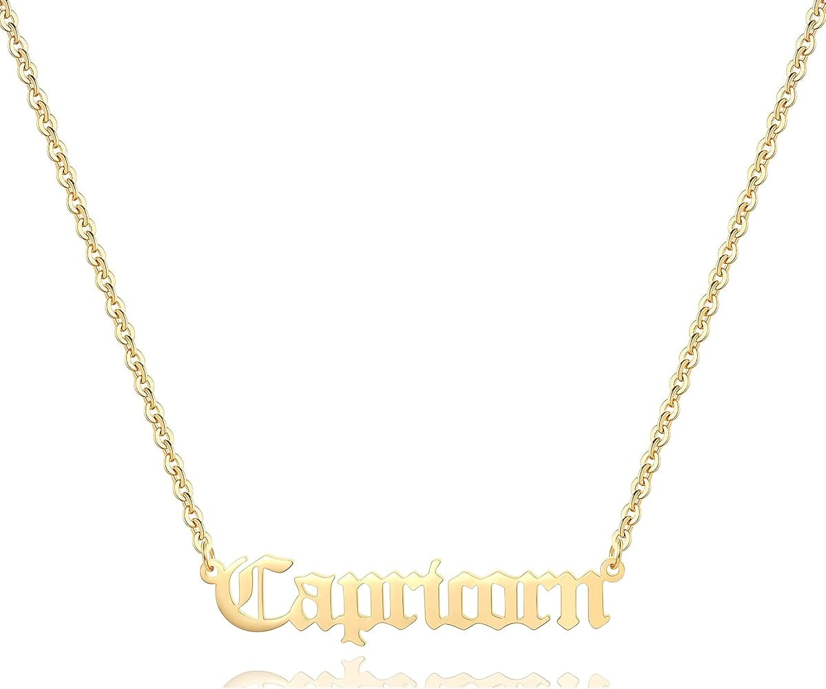 18K Gold Plated Astrology Necklace for Women Jewelry,12 Zodiac Pendant Horoscope Constellations N... | Amazon (US)