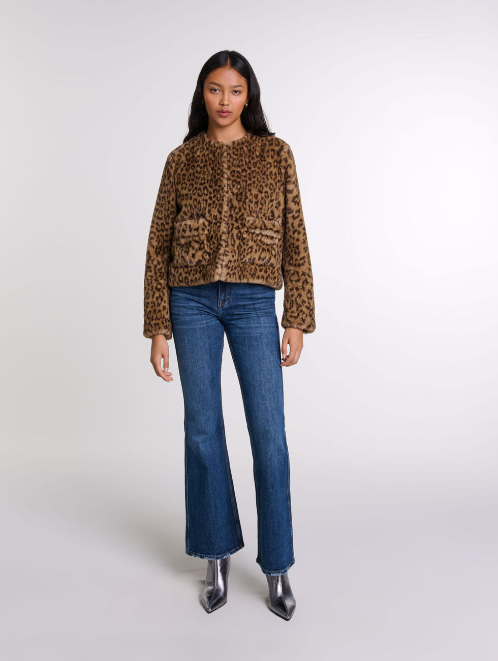 Veste courte en fausse fourrure | Maje EU