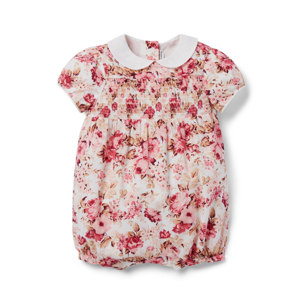 Baby Floral Smocked Romper | Janie and Jack