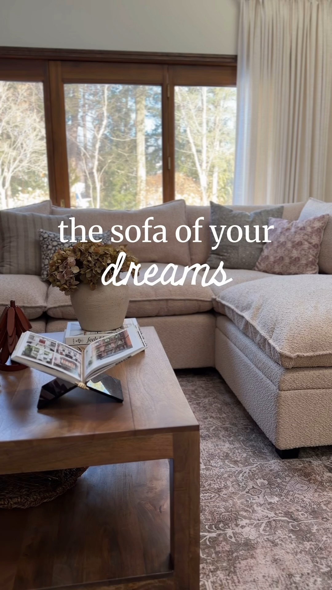The coziest, comfiest sofa there ever was! I have it in the fawn boucle performance material with the pillow cushions! It’s also the u shape

#LTKSaleAlert #LTKHome