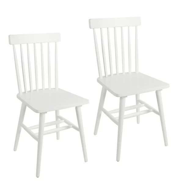 Better Homes & Gardens 2 Pack Gerald White Wood Dining Chairs - Walmart.com | Walmart (US)