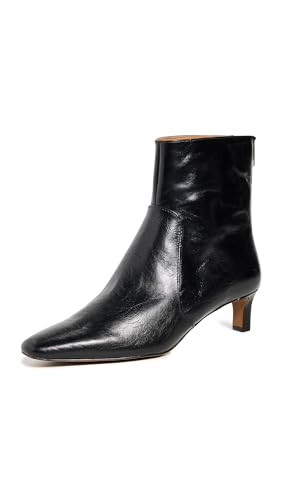 Madewell Women's The Dimes Kitten Heel Boot In Crinkle Leather | Amazon (US)
