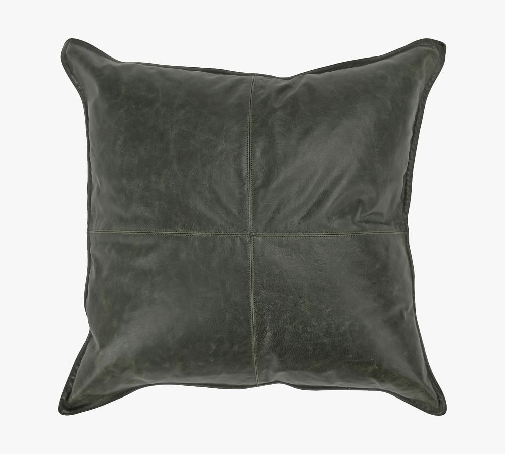 Gaona Leather Pillow Cover | Pottery Barn (US)
